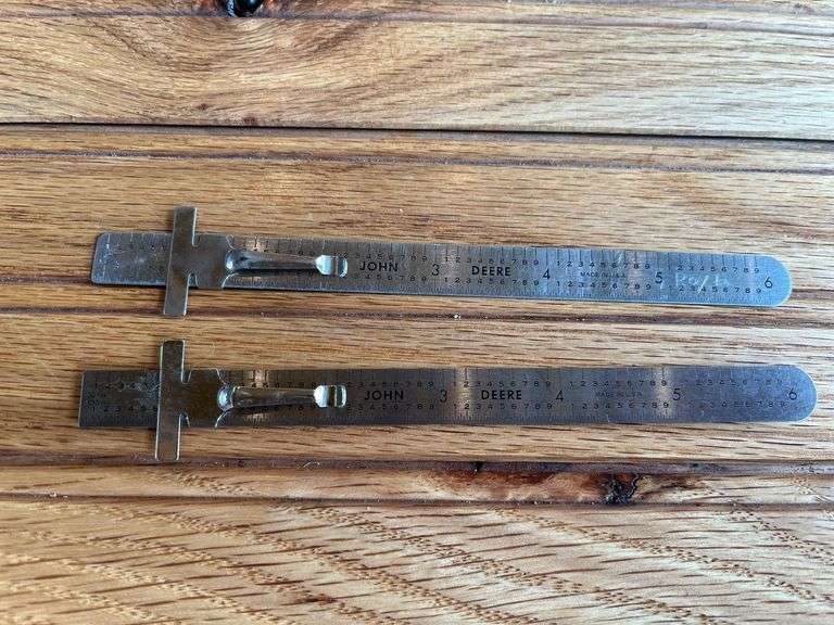 (2) John Deere Metal Rulers image