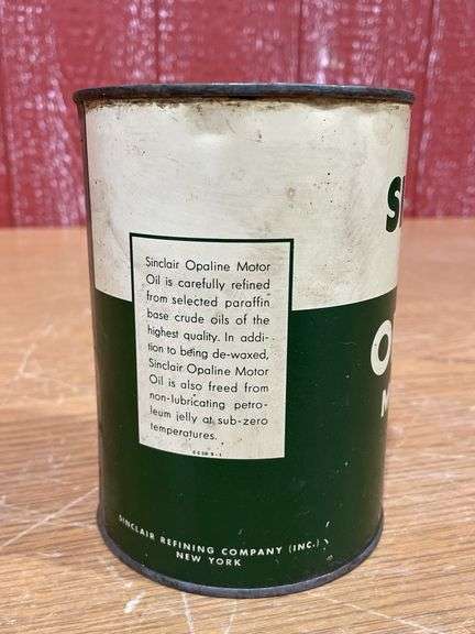 NOS Sinclair Opaline Motor Oil Can