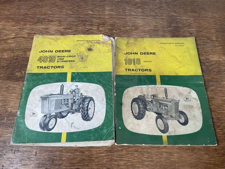 (2) John Deere 1010 + 4010 Operators Manuals image