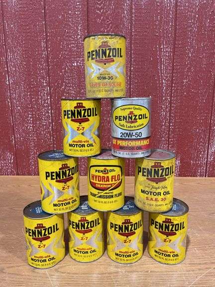 (10) Cans of Penzoil Motor Oil image