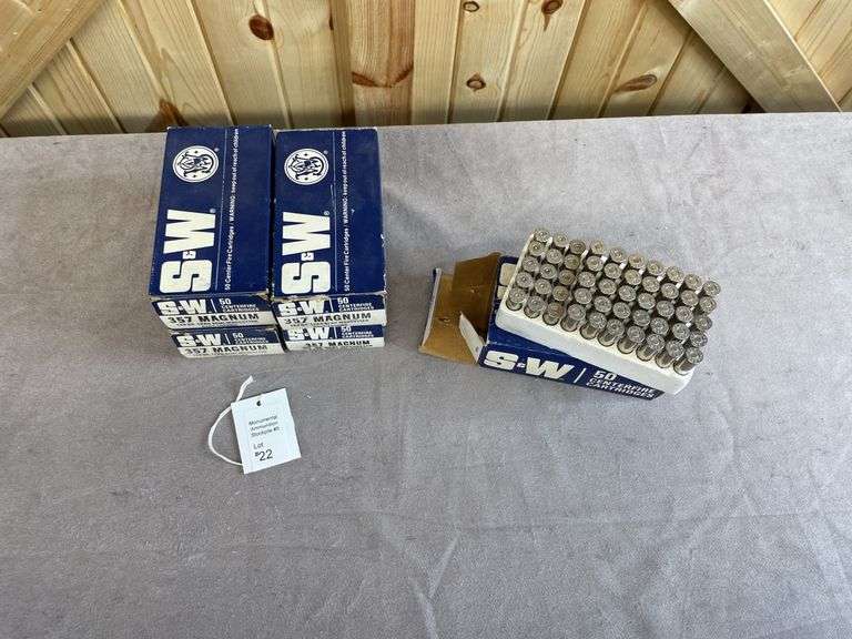 Rare! 5 Boxes S&W 158 Gr. Lead SWC/HP .357 Magnum
