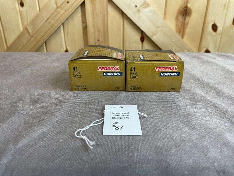 2 Boxes Federal Premium Hunting 250 Gr. Cast Core .41 Magnum