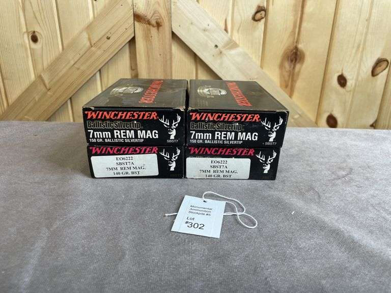 4 Boxes Winchester 140 & 150 Gr. BST 7mm Magnum