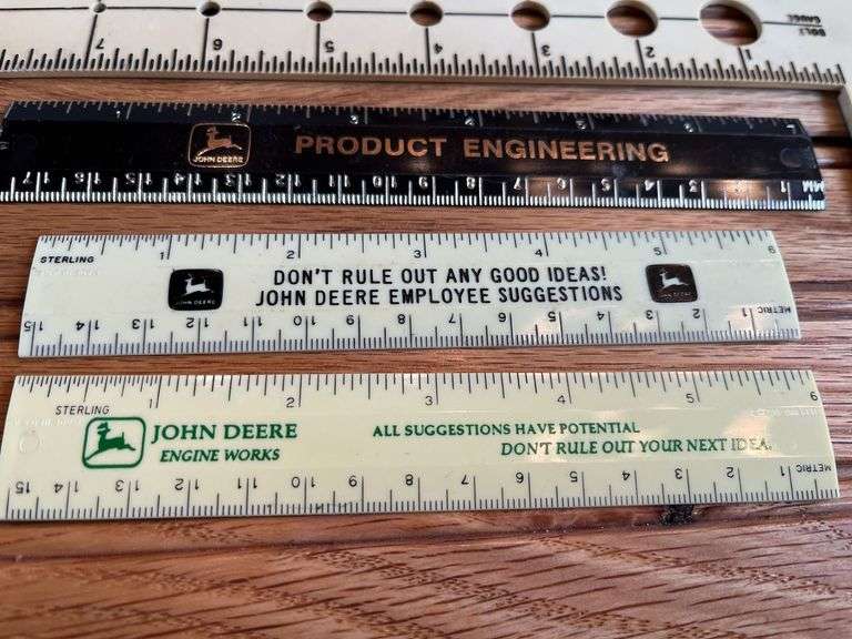 (4) John Deere Rulers + Bolt Gauge