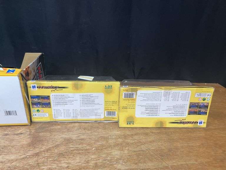 (3) Truck, Tractor, Forage Harvester NIB New Ray