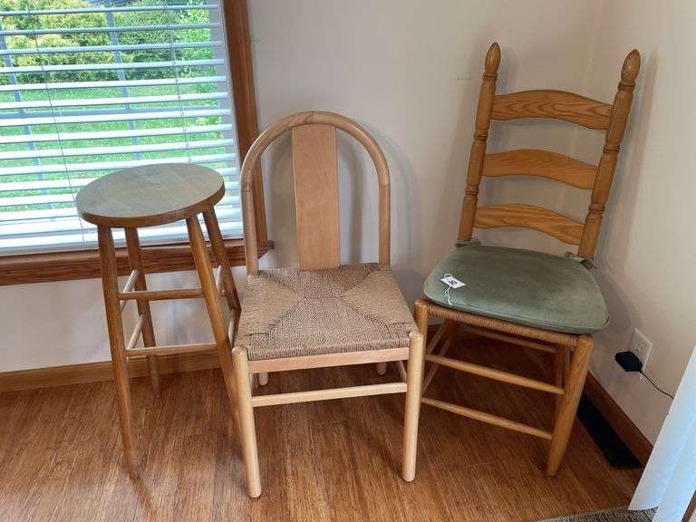 (2) Chairs & (1) Stool