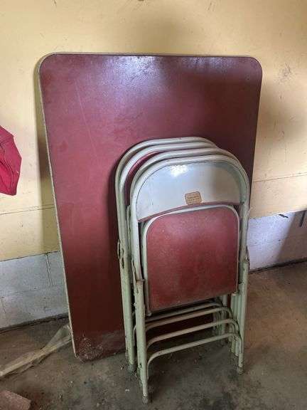 Folding Table and (4) Chairs image