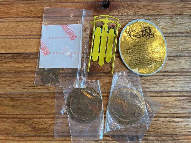(5) John Deere Ornaments