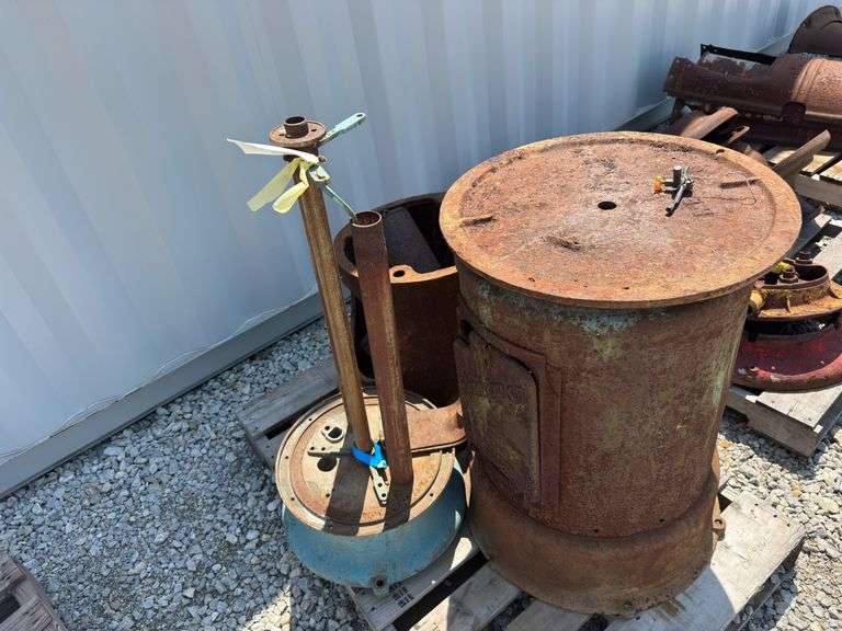 Pair of Visible Gas Pump Bases