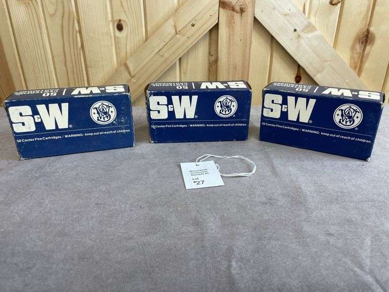 Rare! 3 Boxes S&W 110/125/158 Gr. JHP .357 Magnum