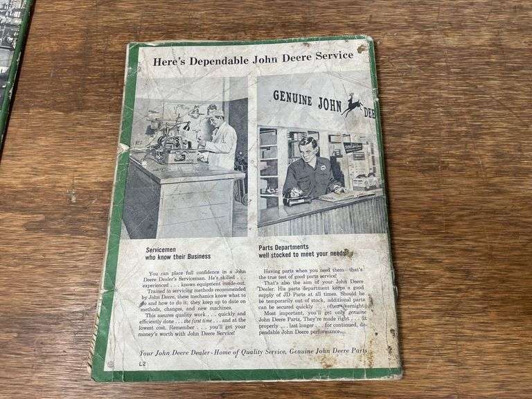(2) John Deere 1010 + 4010 Operators Manuals