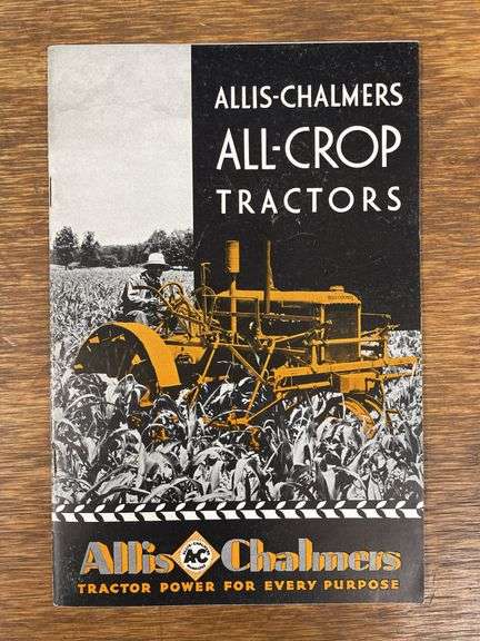 1930 Allis Chalmers All-Crop Tractors Sales Literature image