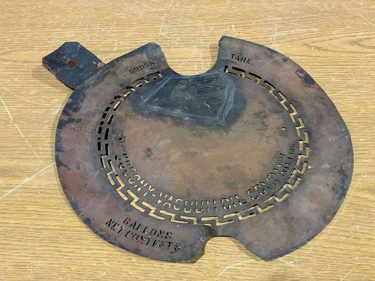 Brass stencil template used by Socony-Vacuum Oil Company Inc image