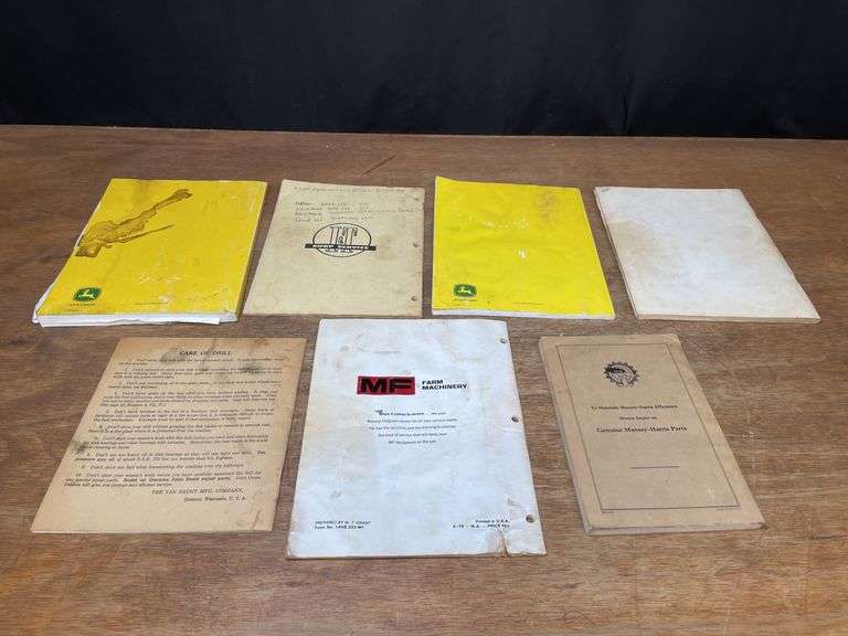 (7) John Deere, AC, Massey Manuals