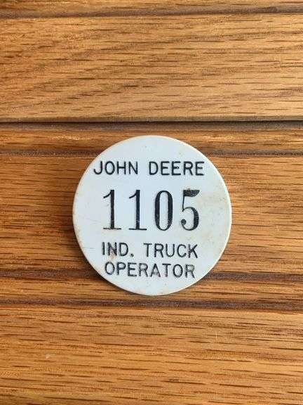 John Deere Industrial Truck Operator Badge image