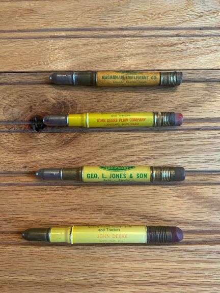 (4) John Deere Bullet Pencils