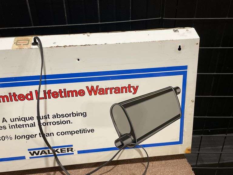 Walker Mufflers Lighted Sign
