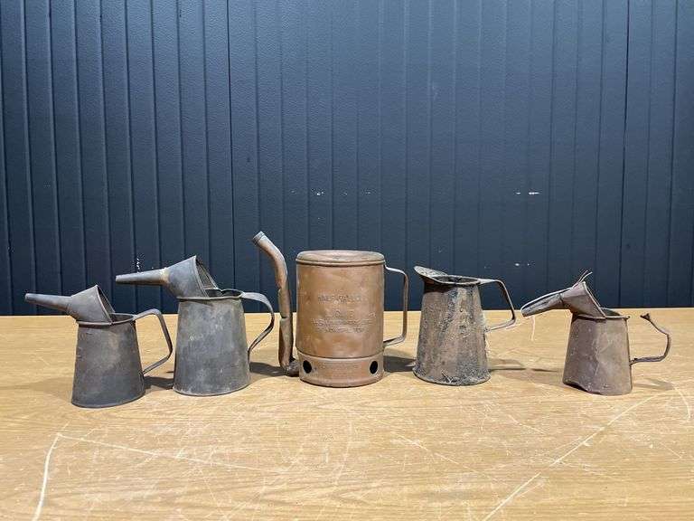 (5) Vintage Oil Dispensers image