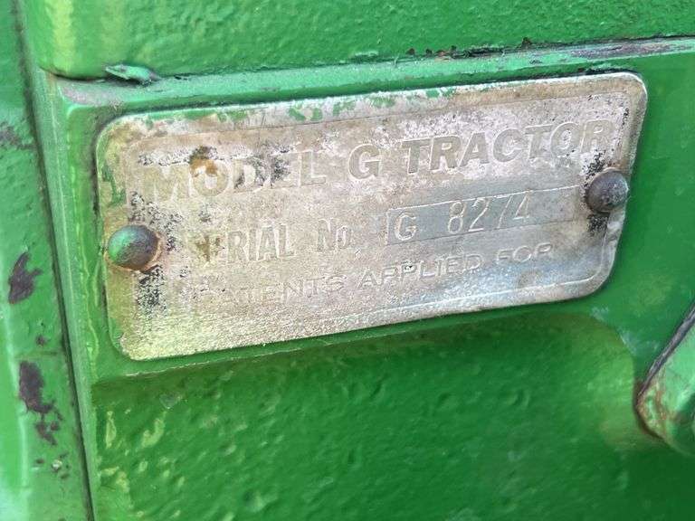 1939 John Deere Unstyled G