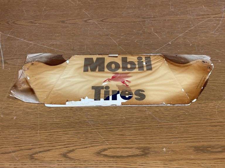 NOS -  Mobil Pegasus Gas Station Tire Display Rack