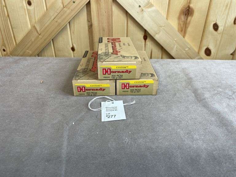 3 Boxes Hornady 165 Gr. SST .300 RCM
