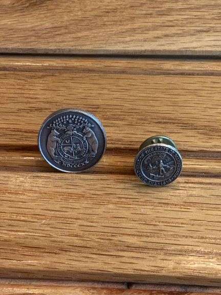 (2) John Deere St. Louis + Minneapolis Pins image