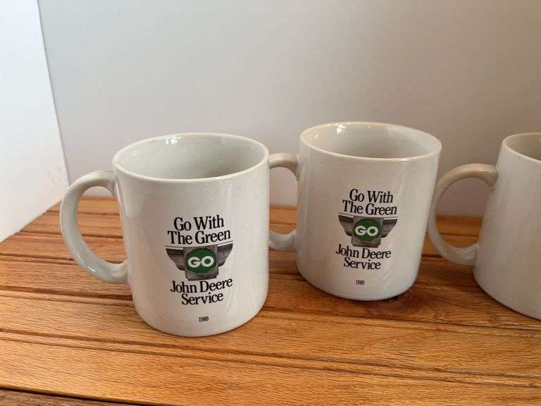(4) John Deere Service Mugs