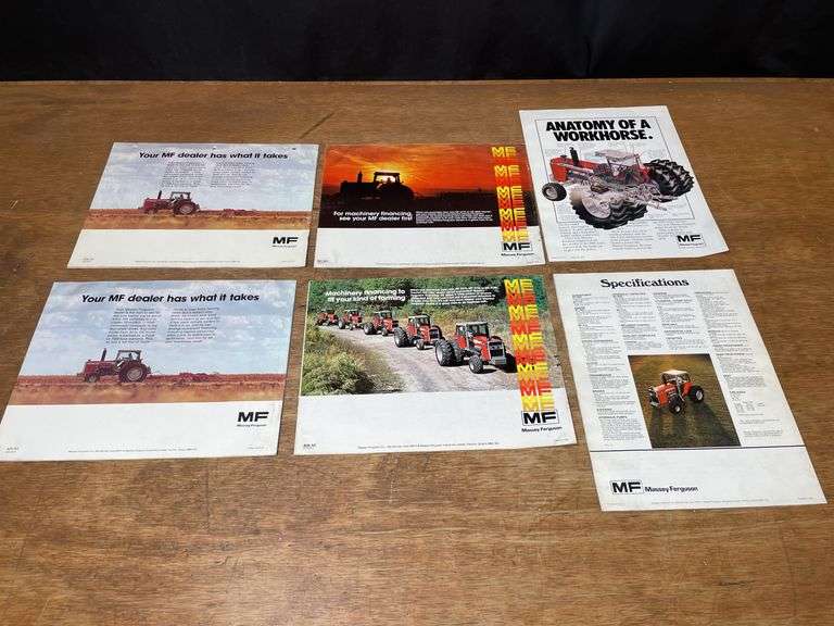 (6) Massey Ferguson Tractor Sales Literature