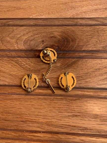 (3) John Deere Suggestion Award Pins