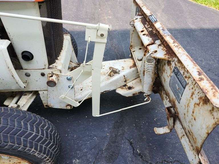 1969 John Deere 110 Patio Orange w/ Mower Deck & Front Blade