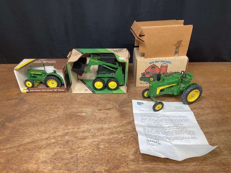 (3) 1/16 John Deere BR, 630, Skid Steer NIB Ertl