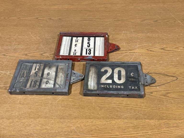 (3) Gas Pump Price Boxes image