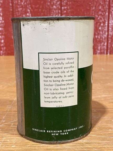 (3) NOS Sinclair Opaline Motor Oil Cans