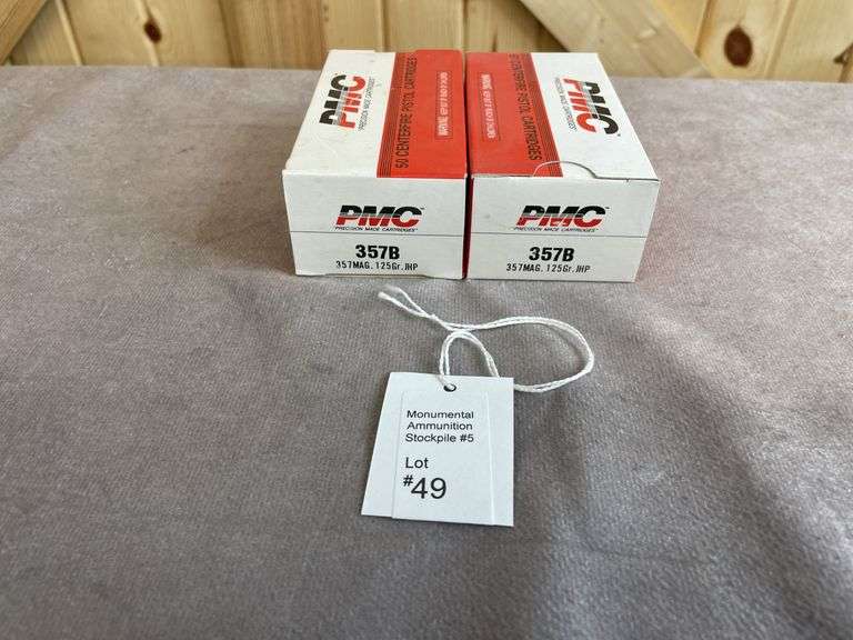 2 Boxes PMC 125 Gr. JHP .357 Magnum