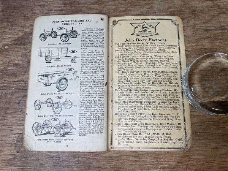 (2) John Deere Literature + Pocket Ledger