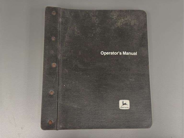 John Deere Operator's Manual Binder
