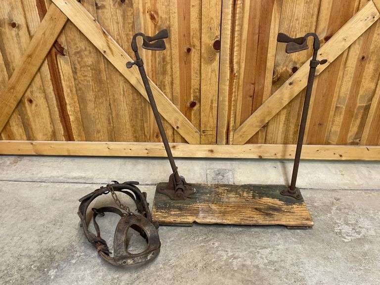 (2) Bull Blinder + Grain Sack Holder
