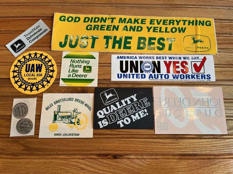 (9) John Deere Stickers image