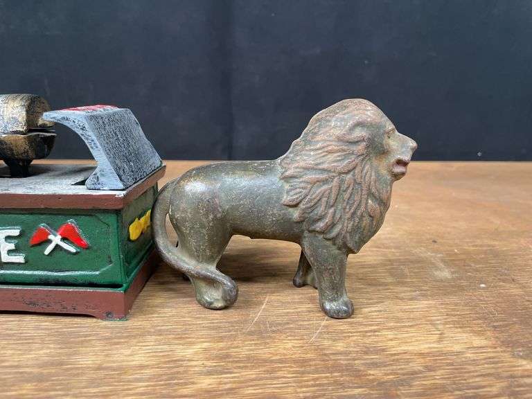 Cast Iron Banks + Lion