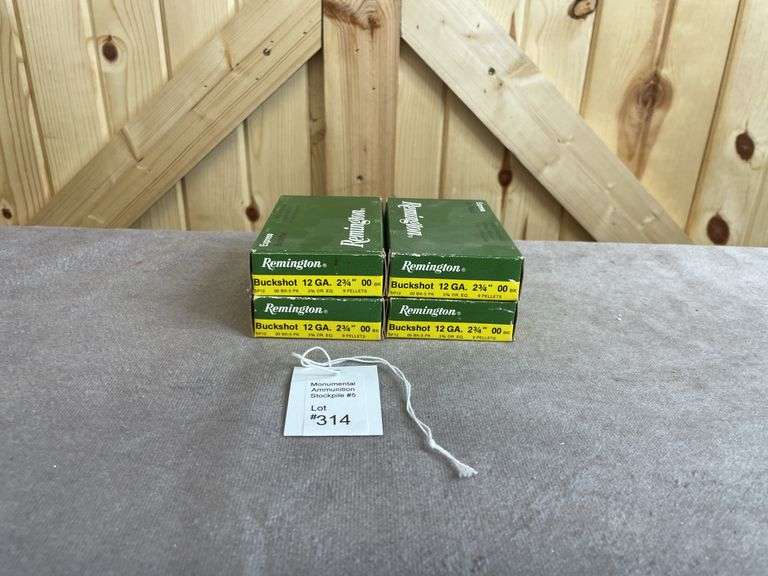 4 Boxes Remington 00 Buckshot 12 Gauge