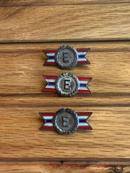 (3) Army Navy E Award Pins image