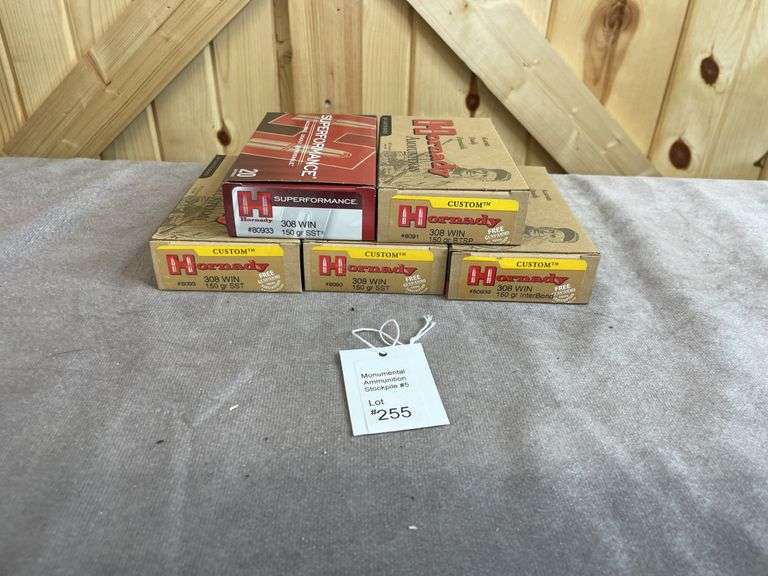 5 Boxes Hornady 15 Gr. SST, BTSP, InterBond .308