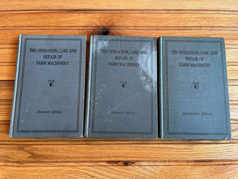 (3) John Deere Operation, Care, + Repair of Farm Machinery Books image