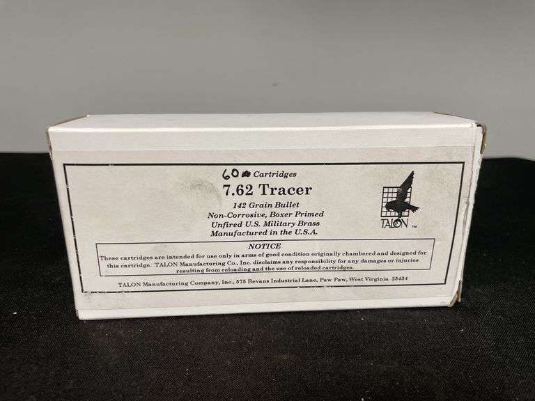 (1)-Box of 60 Rounds 7.62 Tracer
