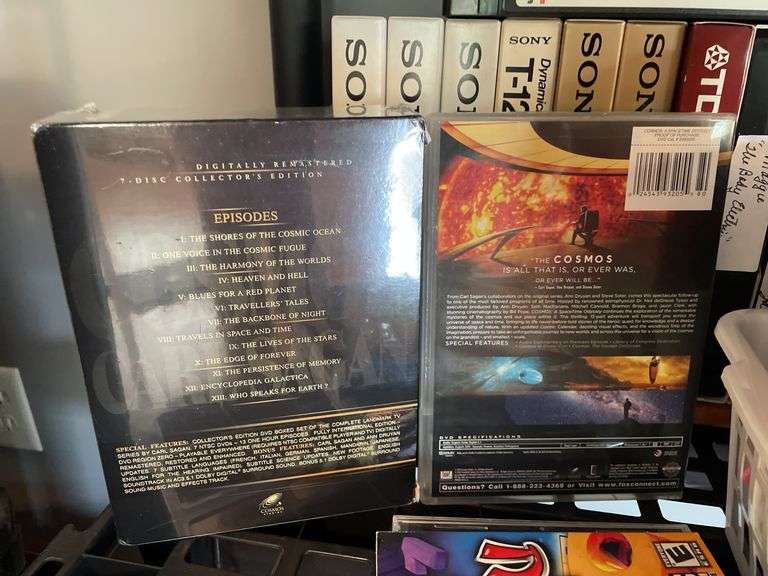 Cosmos by Carl Sagan DVDS & Assorted VHS/DVD