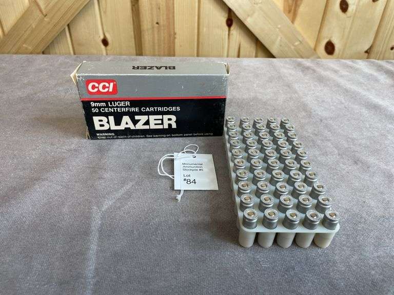 1 Box Winchester 127 Gr. SXT +P+ & 1 Box CCI Blazer 124 Gr. TMJ  9mm