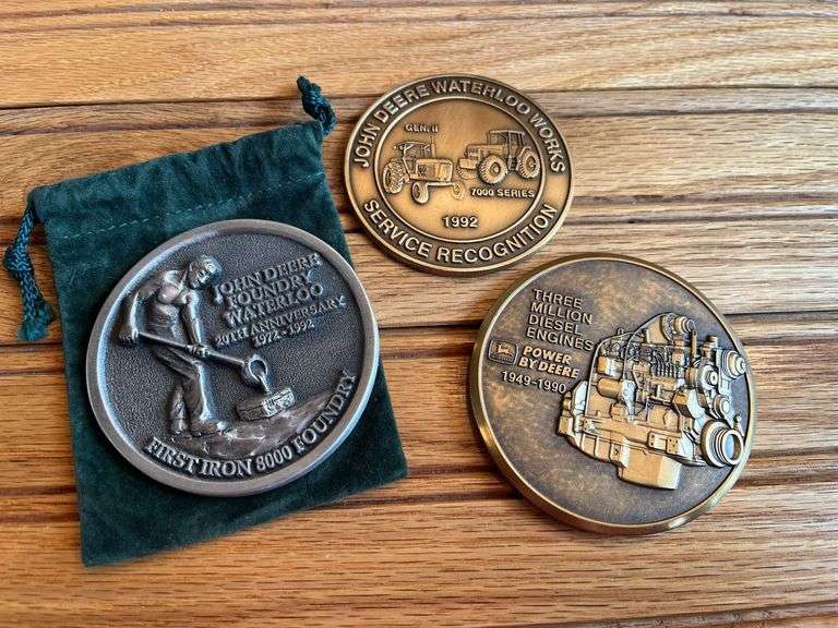 (3) John Deere Medallions image