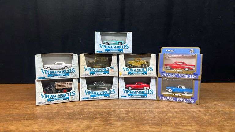 (9) 1/43 Cars + Trucks NIB Ertl image