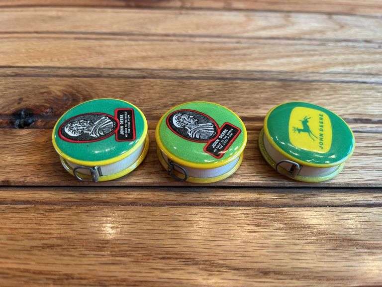 (3) John Deere Tape Measures