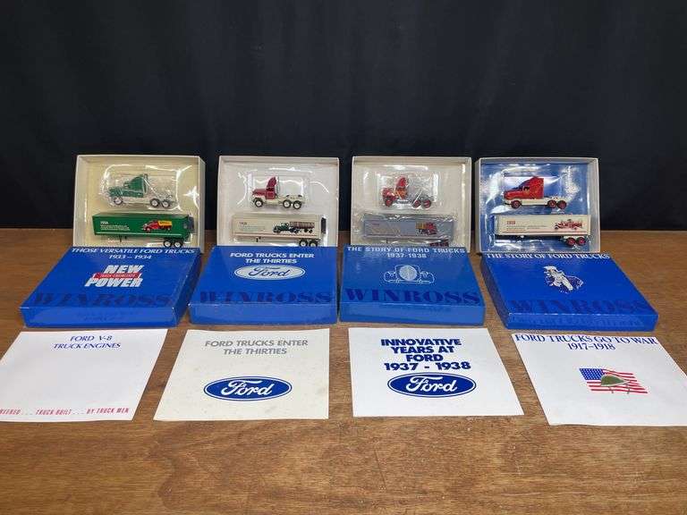 (4) 1/64 Ford Semis NIB Winross